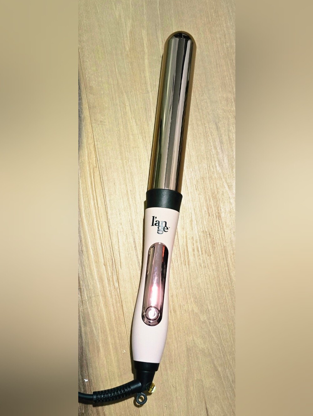 L'Ange Le Curl Titanium 32mm Wand With Glove - Blush (Like New/Used Once)